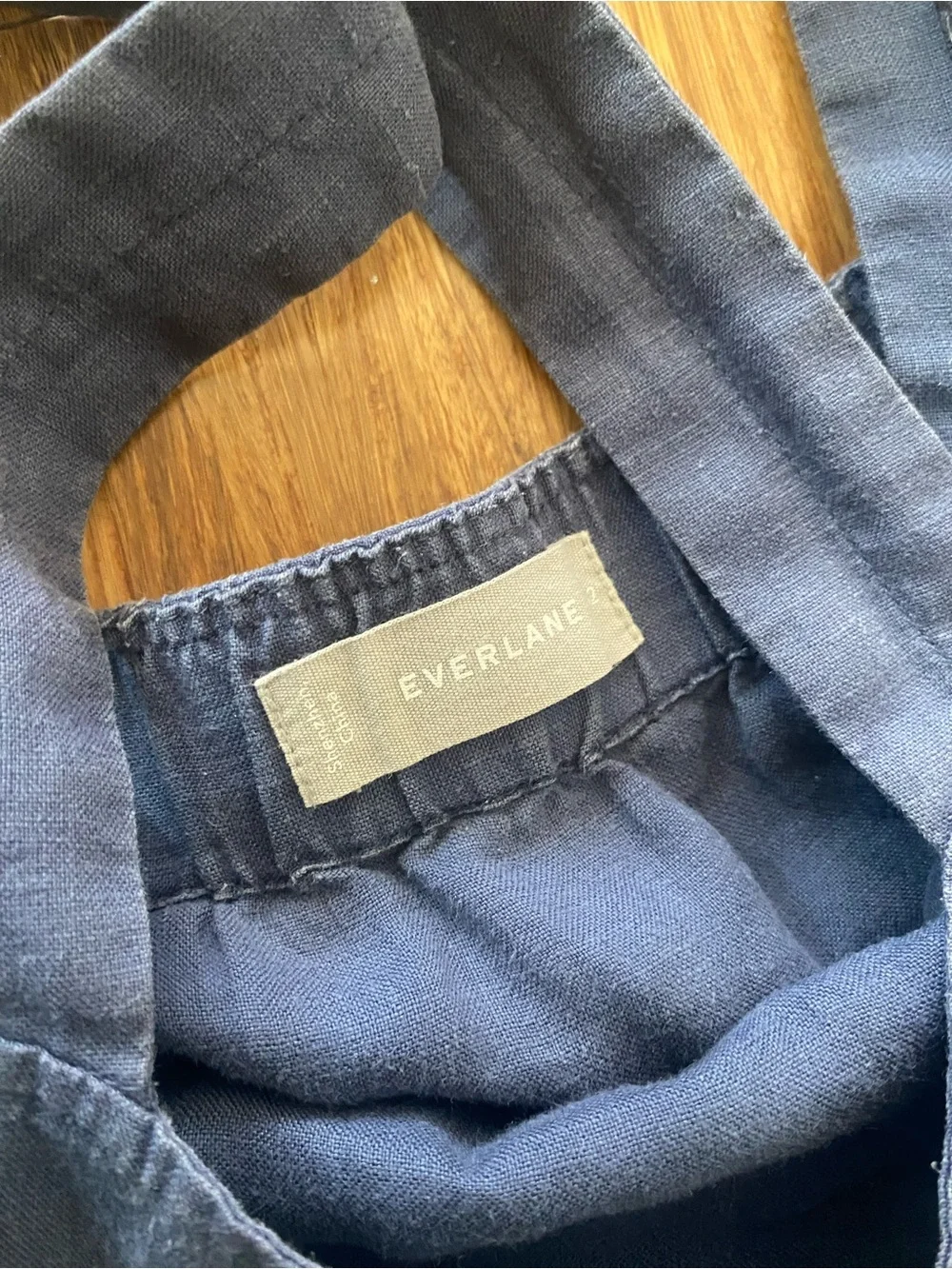 Everlane Blue Linen Jumpsuit- size 2 small